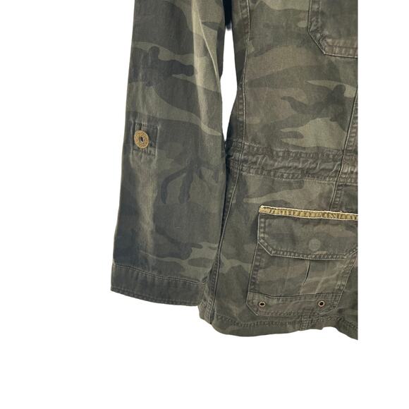 Democracy camouflage camo and sequin gold black, green jacket coat size XL - Picture 3 of 7